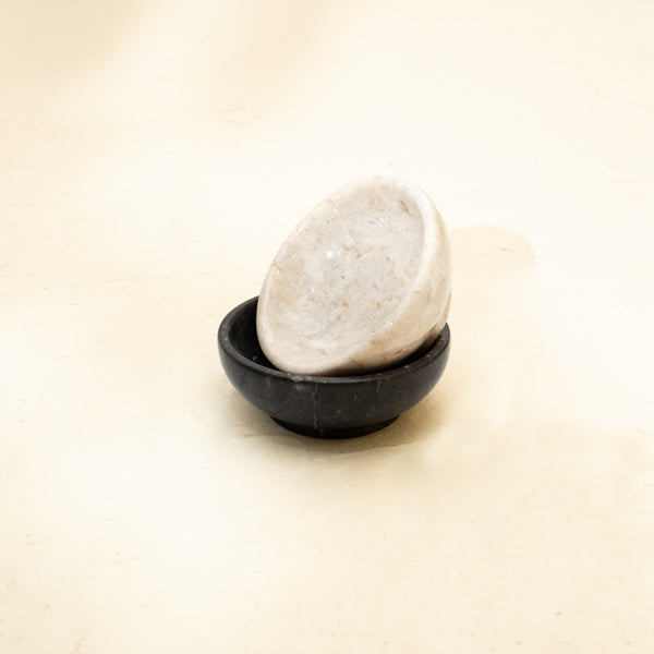 Trinket dish for jewellery in marble - Coastal Villa Homeware